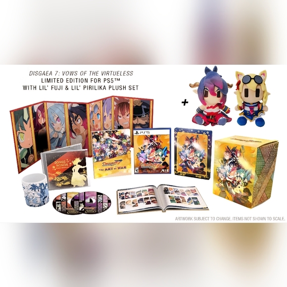Disgaea 7: Vows Of The Virtueless Limited Edition for PS5 + Plushies!Sealed.